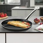 Evren 32 cm Bistro Krep Tava, Horeca Non-Stick Krep Omlet Tavası 32 cm (Çelik Boru Kulp)