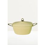 Evren Cream Kare Derin Tencere 20 Cm (Granit Kapak)