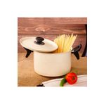 Evren Cream Süzgeç Kapaklı Spagetti Makarna Tenceresi 22 Cm