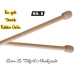 Evren Ev Tekstil Bambu Örgü Şiş - No:8,0