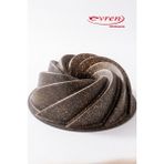 EVREN MUTFAK Gold Stone Rüzgar Gülü Döküm Kek Kalıbı (25X10 Cm) - Siyah
