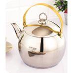 EVREN MUTFAK Venüs Küre Gümüş Çelik Bitki Çaydanlığı Küçük Boy 1,2 Lt (Indüksiyonlu Ocağa Uyumlu) - 3,5 Litre