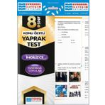 Evrensel 8. Sınıf İngilizce Konu Özetli Yaprak Test (Yeni) (Kapak değişebilir)