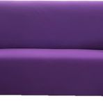 Evrensel Esnek Koltuk Kılıfı - 4 Kişilik Kanepeler için Baskılı Kanepe Kılıfı (235-300 cm) 1 Yastık Kılıfı ile - Elastik Uyum Koruması Zarif Mor Tasarım