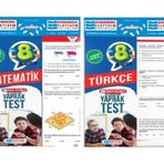 Evrensel İletişim 8. Sınıf Matematik + Türkçe Yaprak Test Seti 2 Kitap 2023