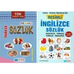 Evrensel İletişim Yayınları Ilkokul Resimli Türkçe + Ingilizce Sözlük Seti 2 Kitap 2023
