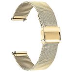 Evrensel Saat Kayışı Hızlı Çıkarma Saat Kayışı Örgü Paslanmaz Çelik Kayış Bileklik Kemer Bilezik Yedek(Gold,22mm)