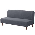 Evrensel Streç Koltuk Örtüsü, Koltuk ve Loveseat Koruyucu, 2/3/4 Kişilik Yataklı Koltuk Kılıfı, Polyester Spandex Mobilya Koruyucu, Kolsuz Koltuk Yatak Örtüsü, Clic Clac Tarzı