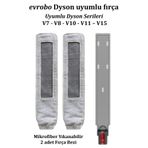 EvRobo Dyson V7, V8, V10, V11, V15 ile Uyumlu Temizleme Başlığı, Mikrofiber Yıkanabilir Başlık