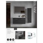 Evros Alfa 100 cm Boy Dolabı Dahil Banyo Dolabı