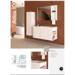Evros Atlas 100 cm Boy Dolabı Dahil Banyo Dolabı