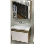 Evros Beyaz Kapak Melisa 80 cm Banyo Dolabı