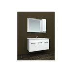 Evros Beyaz Uras 100 cm Banyo Dolabı