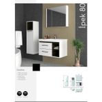 Evros İpek 80 cm Boy Dolabı Dahil Banyo Dolabı