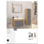 Evros Melisa 65 cm Banyo Dolabı