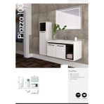 Evros Piazza 100 cm Boy Dolabı Dahil Banyo Dolabı