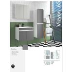 Evros Vizyon 65 cm Boy Dolabı Dahil Banyo Dolabı