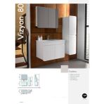 Evros Vizyon 80 cm Beyaz Boy Dolabı Dahil Banyo Dolabı