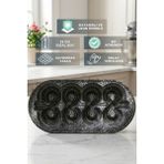 Evsane 33 cm Gül Desenli Baton Döküm Kek Kalıbı Kaydırmaz Taban (333*142*90 Mm)