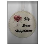 Evsay İncili Model Kız Evine Hoşgeldiniz Kapı Süsü 28*28 Cm