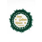 Evsay İsme ÖzelOtriş Süslü Pleksi Yazılı Aplikli Deri Tef Kına Gecesi Gelin Tefi 30cm Vurmalı Müzik Aleti