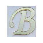 Evsay Yapışkanlı Pleksi Harf Gold B Harfi 4cm Çapında 1 Adet