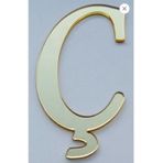 Evsay Yapışkanlı Pleksi Harf Gold C Harfi 4cm Çapında 1 Adet