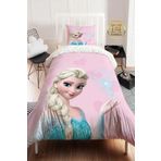 EVSEHOMES DİJİTAL BASKI PEMBE KALPLİ ELSA NEVRESİM TAKIMI