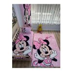 EVSEHOMES Mini Çocuk Odası Takım (fon Perde- Yatak Örtüsü Ve Yastık - Halı 160x230 )