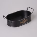 Evstyle 21x13 cm Mini Oval Patates ve Cips Sunumluk