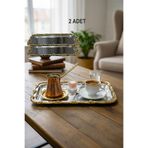 EVSTYLE BATON SARMAŞIK SUNUM TEPSİSİ - GÜMÜŞ -GOLD