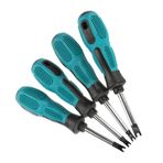 EVTSCAN 4 adet U Çatal Şekilli Tornavida Seti Manyetik Tornavida CRV Çok Fonksiyonlu El Aleti M1,7 x 50 mm M2,0 x 50 mm M2,3 x 50 mm M2,6 x 50 mm