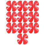 Evtscan 40mm 4 bıçak pervane, hafif abs plastik, sağlam, yüksek iticiler, kolay kurulum, diy uzaktan kumanda arabalar için, tekneler, hobi (Red)