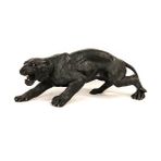 Evvehediyelikeşya Polyester Altın Leopar Salon Süsü Biblo 18X48 cm