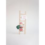 Evvon Çok Renkli Dekoratif Obje XMS MERDİVENLİ NOELBABA 16x1x35 cm