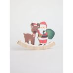 Evvon Çok Renkli Dekoratif Obje XMS NOEL BABA, GEYİK 20x2x14cm