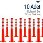 Evx 10`lu Delinatör Set 75 x 8 Cm, Esnek Duba