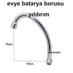 Evye Batarya Borusu Mutfak Bataryası Yüksek Kuğu
