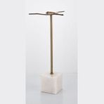 Evza Küp Beyaz Kaideli Uçan Kuş Bronz 18 * 10 * 33 Cm