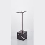 Evza Küp Siyah Kaideli Uçan Kuş Antrasit 12 * 7 * 27 Cm