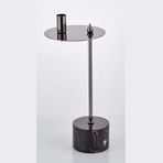 Evza Mermer Disk Asimetrik Mumluk Siyah Antrasit 9 * 15 * 36 Cm