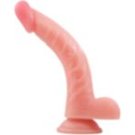Ewe 22 cm Uzun Kavisli Dildo G Noktası ve Uyarıcı Özel Tasarım Eğik ve Eğimli Yapay Suni Modeli - Ten Rengi