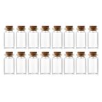 EWEIGEER 16 adet 8ml Küçük Cam Şişeler, Mantar Tıpalı, Dekoratif Şişe, Şişeler Kavanozlar, Sevimli Saklama Kavanozu, Dilek Şişesi 22x40mm (0.87x1.58 inç)