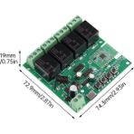 Ewelink 4 Kanal Wifi Kuru Kontak Role Kartı RF 433 Mhz Özellikli