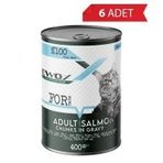 Ewox Somonlu Parça Etli 6x400 gr Kedi Konservesi
