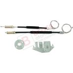 EWR5435 Peugeot 406 8B 8E/F 1995-2004 4/5 Kapı 0130821924 İçin Arka Sağ Kapı Cam Kriko Tamir Seti