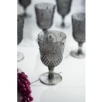 ews Akrilik Füme Tekli Kadeh & Su Meşrubat Kahve Yanı Bardağı 450 ml (Cam Değildir)