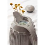 EW's Kitchenware 1 LT Isı Yalıtımlı Çay Ve Soğuk Su Termosu Gri (12 Saat Sıcak Tutar& İçi Camdır)
