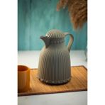 EW's Kitchenware 1 LT Isı Yalıtımlı Çay Ve Soğuk Su Termosu Soft Gri (12 Saat Sıcak Tutar& İçi Camdır)