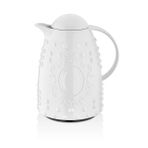 EW's Kitchenware 1 lt Soft Beyaz Rölyef Termos